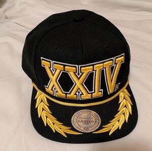 Mitchell & Ness Nostalgia Co Black Bruno Mars XXIV K Snapback Hat Cap 24k Tour